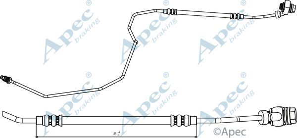 APEC BRAKING Тормозной шланг HOS3792